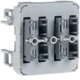 BERKER 80141600 KNX-Taster W.1 2-fach, Schrägstellung | lichtgrau/grau