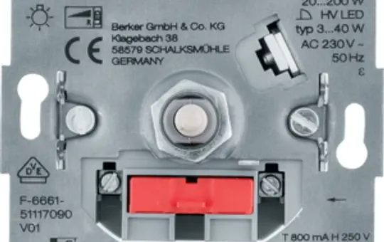 BERKER 2909 Drehdimmer R, LED, 3-40 W