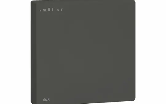 MÜLLER GS 40.11 knx RAL9005 tiefschwarz KNX-Luftgüteregler Binär- und Analogeingängen | tiefschwarz | 80x80 mm