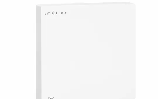 MÜLLER GS 40.01 knx KNX-Luftgüteregler CO2- Luftgütesensor / Raumklimaregler | studioweiß | 80x80 mm