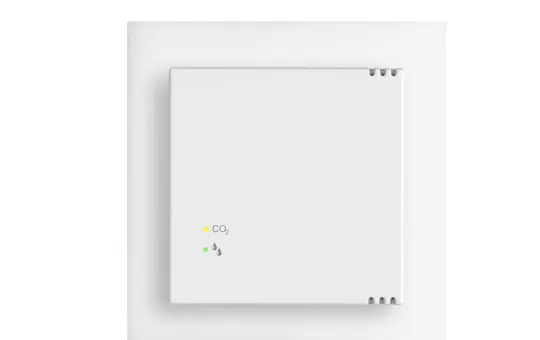 MÜLLER GS 47.11 knx KNX-Luftgüteregler CO2/rH-Ampel | studioweiß | 55x55 mm