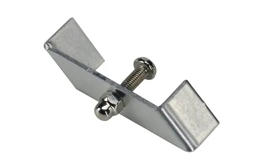 SLV 143230 Haltebügel für HV-Einbauschiene 1~ SYSTEM 1 Stück | nickel matt