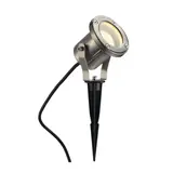 SLV 229740 Outdoor Spießleuchte NAUTILUS 10 QPAR51, IP55, max. 25 W, 1,5m Kabel und Stecker | edelstahl
