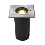 SLV 227684 Outdoor LED-Bodeneinbauleuchte SOLASTO GU10, 51 mm, IP67, eckig, max. 6 W | edelstahl