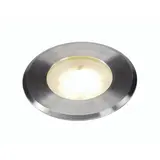 SLV 228412 Outdoor LED-Bodeneinbauleuchte DASAR FLAT 80 3000K, IP67, rund, 3,5 W | edelstahl