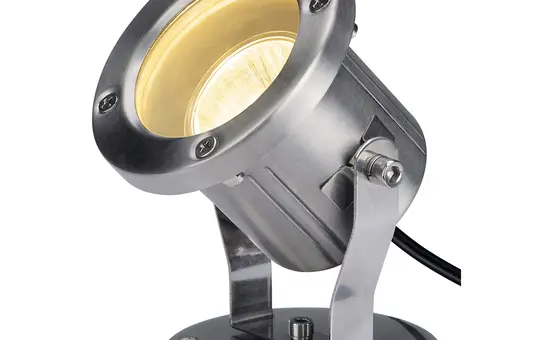 SLV 229741 Outdoor Strahler NAUTILUS 10 SPOT QPAR51, max. 35 W, inkl. 1,5 m Kabel | edelstahl