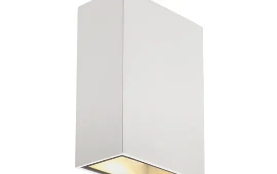 SLV 232441 LED-Wandleuchte QUAD 3000K, IP44, eckig, up/down, 3,2 W | weiß