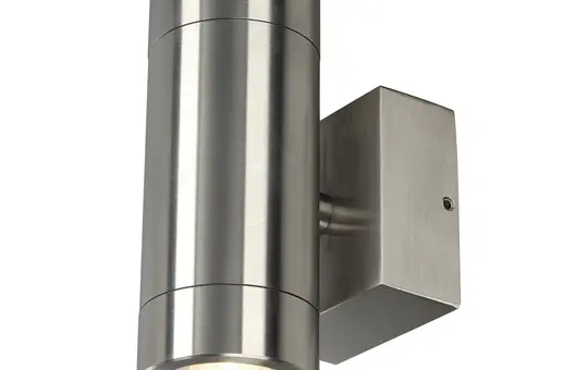 SLV 233302 Outdoor Wandleuchte ASTINA STEEL QPAR51, IP44, rund, max. 70 W | edelstahl