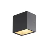 SLV 1005148 Outdoor LED-Wandaufbauleuchte SITRA CCT switch 3000/4000K | anthrazit | 11 x 11 cm