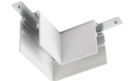 SLV 1006584 L-Verbinder für Aufbauschiene 48V TRACK tief, mechanisch, rechts | weiß