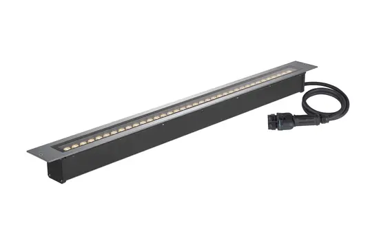 SLV 1007196 Bodeneinbauleuchte DASAR 1200 34 W, 3000K, IP65/IP67, quadratisch | edelstahl