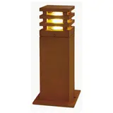SLV 233427 Outdoor Standleuchte RUSTY LED, 3000K, eckig | stahl gerostet | 12x12x40cm
