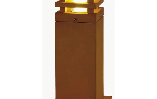 SLV 233427 Outdoor Standleuchte RUSTY LED, 3000K, eckig | stahl gerostet | 12x12x40cm