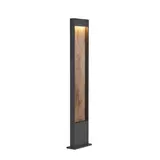 SLV 1002959 Outdoor LED-Stehleuchte FLATT POLE 3000K, IP65 | anthrazit/braun | 100 cm