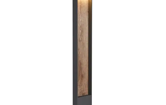 SLV 1002959 Outdoor LED-Stehleuchte FLATT POLE 3000K, IP65 | anthrazit/braun | 100 cm