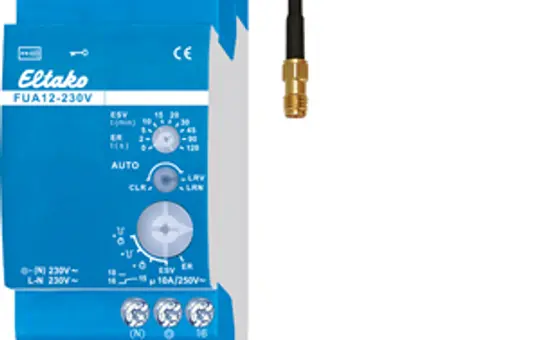 ELTAKO 30000052 Funk-Universalaktor mit Antenne, 1 Wechsler 10 A
