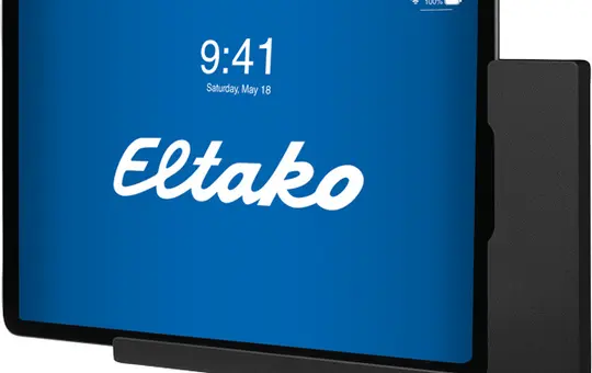 ELTAKO 30000102 Dockingstation für iPads 1 Zoll, USB-C | alu schwarz eloxiert