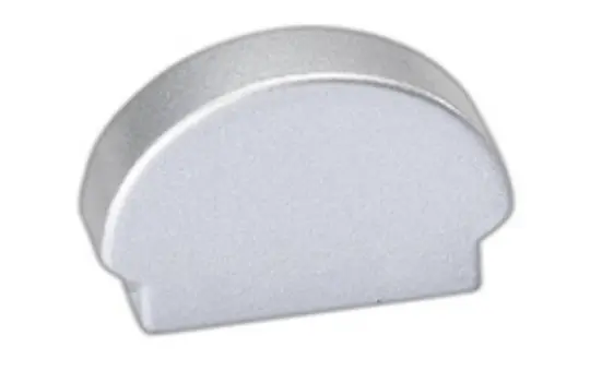 BARTHELME 62399912 Endkappen-Set GARgano Standard | silber