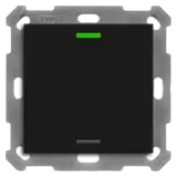 MDT RF-TAL55T106.01S KNX-RF+ Taster Light 55 Secure m. Temp. 1-fach, neutral | schwarz matt