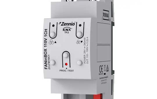 ZENNIO ZCLFB110C1 Controller f. Deckenventilatoren 3-Stufen,  110 V AC