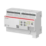 ABB JRA/S8.230.5.2 KNX-Jalousieaktor 230 V 8-fach, manuelle Bedienung, Fahrtzeitmessung