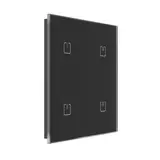 INELS RFGB-40B/MT Thread-Glastaster UP/AP 4-fach | glas schwarz
