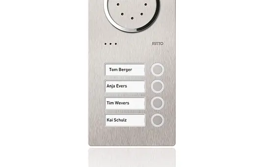 RITTO 1810420 Acero Türstation Audio 4-fach | edelstahl