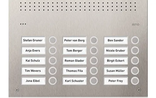 RITTO RGE1813125 Acero Türstation Audio 15-fach | edelstahl
