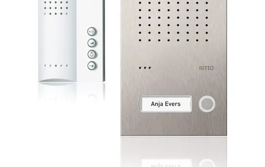RITTO RGE1818325 Acero Komplettpaket Freisprechanlage Audio 1-fach | edelstahl/weiß