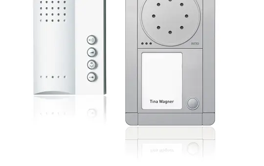 RITTO RGE1891320 Portier Komplettpaket Freisprechst. Audio 1-fach | silber/weiß