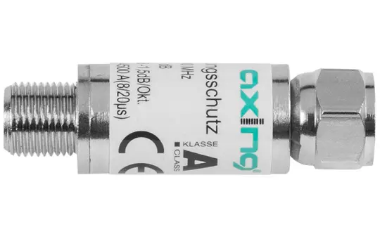 AXING SZU 6-02 Überspannungsschutzgerät F-Stecker zu F-Buchse