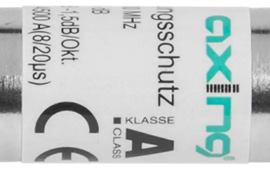 AXING SZU 6-02 Überspannungsschutzgerät F-Stecker zu F-Buchse