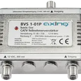 AXING BVS 1-01P CATV-Teilnehmerverstärker mit mini Netzteil 15 dB
