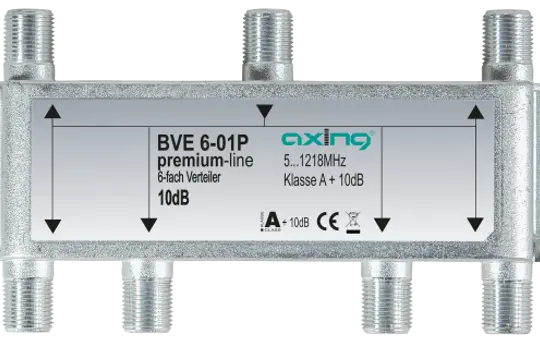 AXING BVE 6-01P CATV-Verteiler 1218 MHz 6-fach
