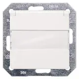 SIEMENS 5UB1912 SCHUKO-Steckdose Delta i-system Berührungsschutz, Schriftfeld, Klappdeckel | titanweiß