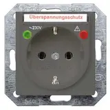 SIEMENS 5UB1926 SCHUKO-Steckdose Delta i-system Überspannungsschutz, Schriftfeld | carbonmetallic