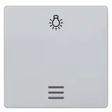 SIEMENS 5TG6246 beschr. Kontrollwippe DELTA i-system 1-fach, Licht | aluminiummetallic