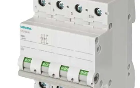 SIEMENS 5TL1663-0 Ausschalter 3-polig+N, 63 A | grau