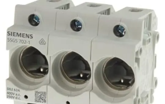 SIEMENS 5SG5302-1 NEOZED Sicherungssockel D01, 16 A, 3-polig, Signalmelder/Rahmenklemme