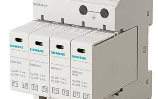 SIEMENS 5SD7414-2 Überspannungsableiter T1/T2 3+1, TT/TN-S, ohne Fernmelder
