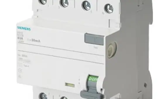 SIEMENS 5SV3344-3 FI-Schutzschalter 4-polig 30 mA Typ F 40 A