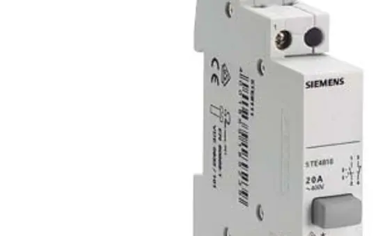 SIEMENS 5TE4813 Taster mit Rastfunktion 4 Öffner, 1 Taste grau