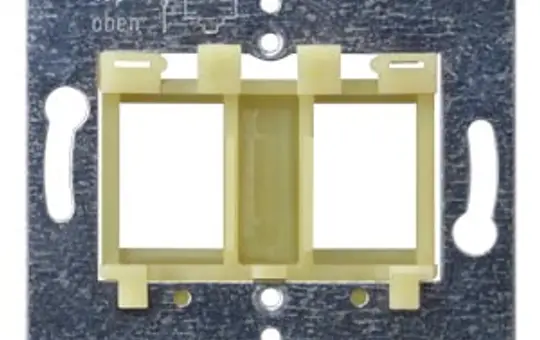 SIEMENS 5TG2081 Tragplatte Modular-Jack Delta 2-fach | gelb