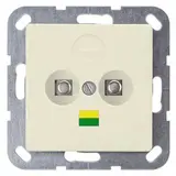 SIEMENS 5TG2594 Potentialausgleich-Steckdose Delta i-system 2-fach | elektroweiß