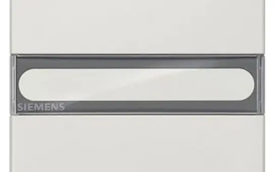 SIEMENS 5TG7156 Wippe Delta style 1-fach, Schriftfeld | titanweiß