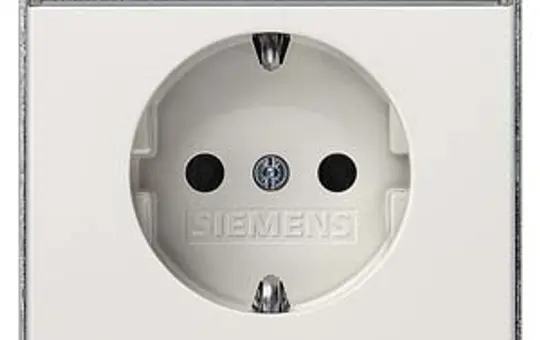 SIEMENS 5UB1856 EDV-Steckdose Delta style WSV, Berührungsschutz, Schriftfeld | rot