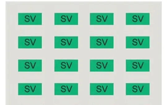 SIEMENS 5UH1084 Beschriftungsbogen SV | grün