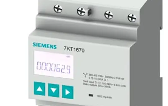 SIEMENS 7KT1665 Modbus-Zähler 7KT SENTRON 3-phasig, 80 A,230 V, RTU