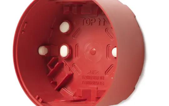 SIEMENS S54364-B3-A1 Sockel tief, Wandmontage | rot