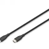 DIGITUS AK-300341-010-S USB-Silikon-Anschlusskabel USB-C / USB-C | schwarz | 1 m
